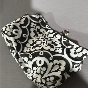 Elegant Black and White Clutch Bag